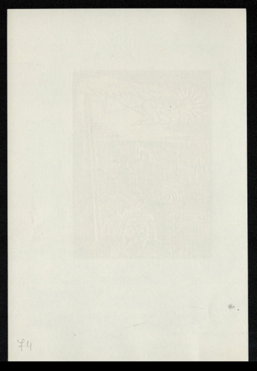 Een gesigneerde houtsnede van F. Masereel