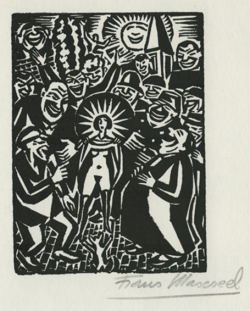 Woodcut van de Belgische kunstenaar Frans Masereel kopen