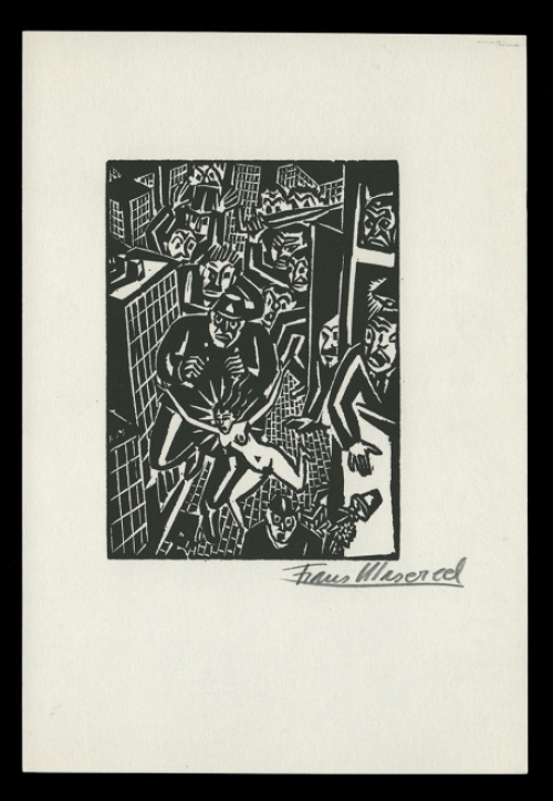 Een houtsnede van Belgische kunstenaar Frans Masereel kopen