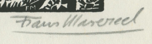 Grafisch kunstwerkje uit l\'idée van F. Masereel