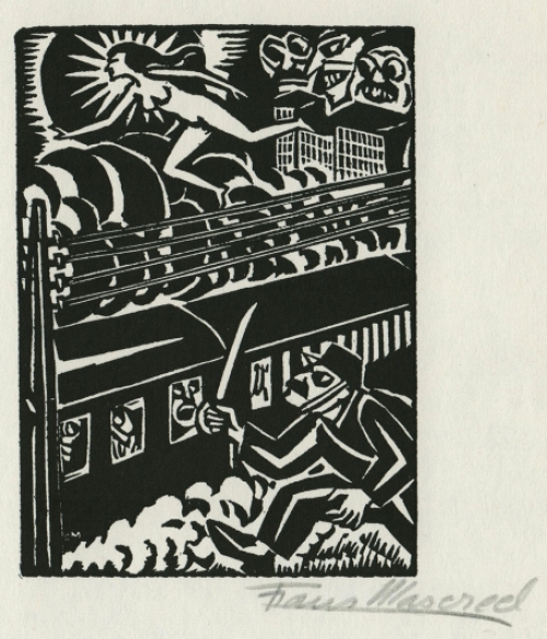 Woodcut van de Belgische kunstenaar Frans Masereel kopen