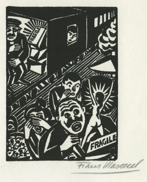 Kunst van de Belgische houtsnijder Frans Masereel kopen