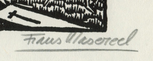 Houtsnede of woodcut van Frans Masereel kopen