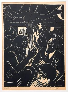 Gesigneerde houtsnede van F. Masereel kopen