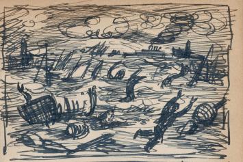 Originele tekening van Frans Masereel