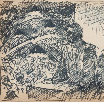 Studieschets van F. Masereel kopen