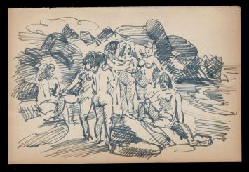 Pentekening van de graficus Frans Masereel kopen