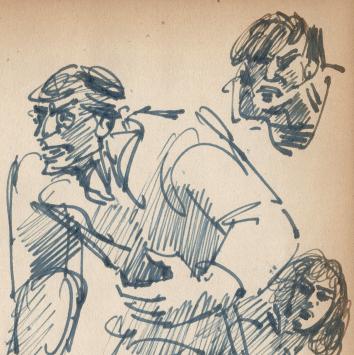 Studieschets van F. Masereel online kopen