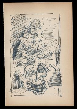 Schets van Frans Masereel uit zijn schetsboek kopen