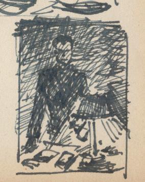 Kunstwerk van F. Masereel kopen, kleine schets