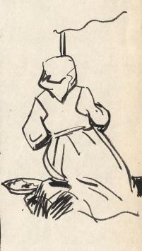 Kunstwerkje van Masereel op papier