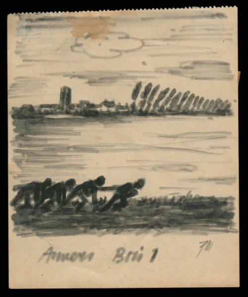 Schets van Masereel, Anvers of Antwerpen
