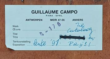 Weg met karrespoor bij valavond