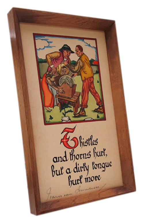 Thistles and thorns hurt, ..