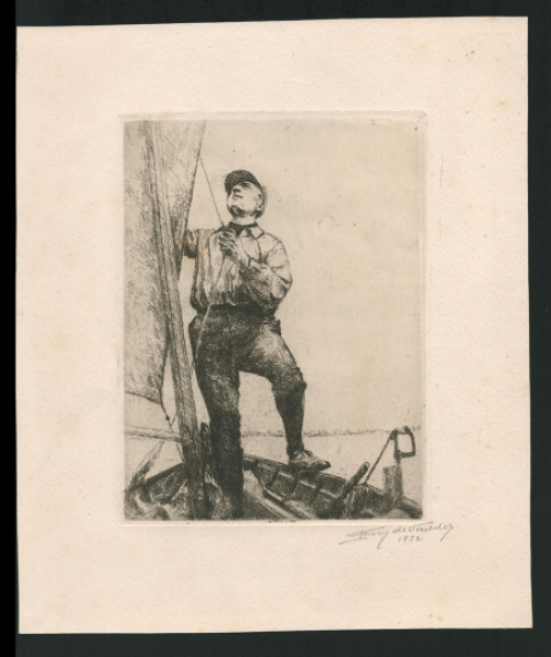 Ets van de Belgische etser Franz de De Vadder