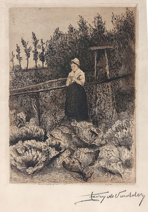 Kunstwerk van de Belgische graficus Franz de De Vadder