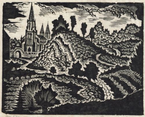 Landscape and church