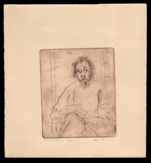 Een Ets van de Belgische kunstenaar Fred Bervoets