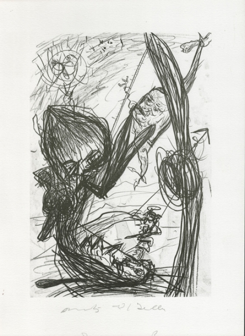 Een litho van de Belgische kunstenaar Fred Bervoets