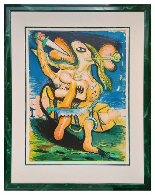 Een litho van de Belgische kunstenaar Fred Bervoets