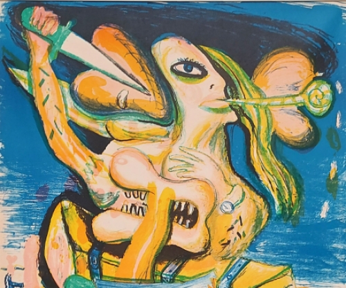 Litho van Fred Bervoets te koop
