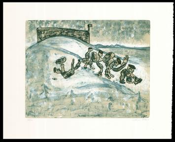 Litho van de kunstenaar Fred Bervoets