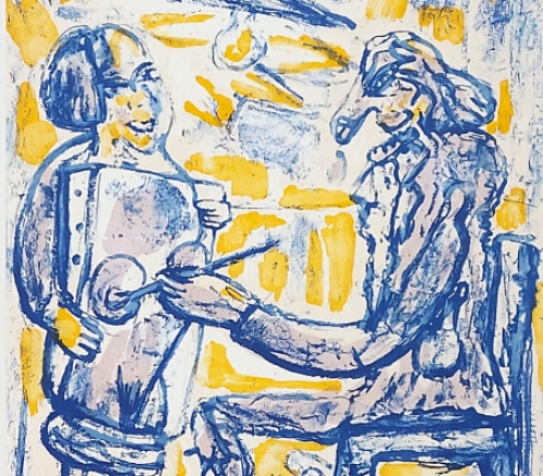 Litho uit 2000 van Fred Bervoets te koop