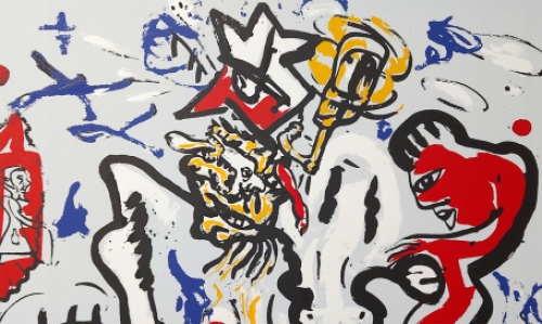 Litho uit 1991 van Fred Bervoets te koop