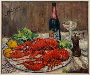 Schilderij van kunstschilder Jehan Frison op canvas