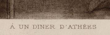 Heliogravure, A un diner d'athées Exsteens 1066 1908