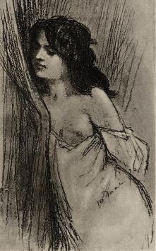 Heliogravure, Derriere le Rideau Exsteens 984   1908