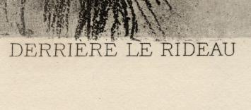 Heliogravure, Derriere le Rideau Exsteens 984   1908