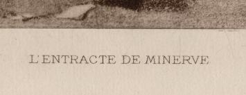 Heliogravure, L' Entracte de Minerve  1908 Exsteens 915