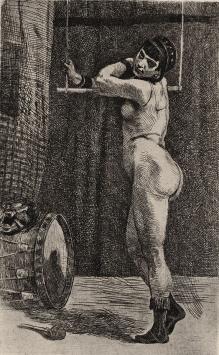 Heliogravure La femme au trapèze van Félicien Rops