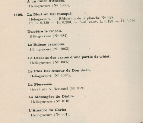 Heliogravure La mort au bal masqué exsteens 1108