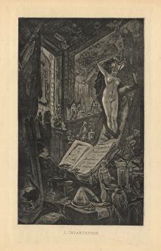 Félicien Rops met een heliogravure