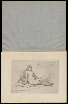 Heliogravure La femme à la fourrure assise 1908  Exsteens 1002