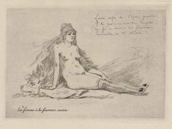 Félicien Rops met een héliogravure