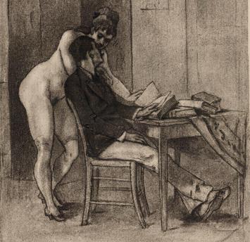 Heliogravure Le Droit (Etude de la nue-propriété) Exsteens 1125