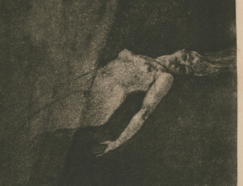 Heliogravure Le Rideau cramoisi van  Félicien Rops