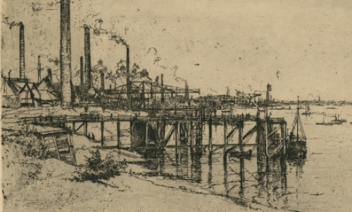 Ets van Hemiksem door Georges Averhals geëtst