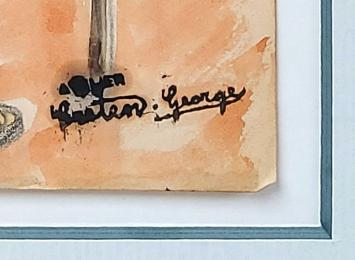 Kunstwerk op papier van Georges Creten