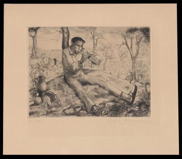 Gravure van de Belgische kunstenaar Gustaaf De Bruyne kopen