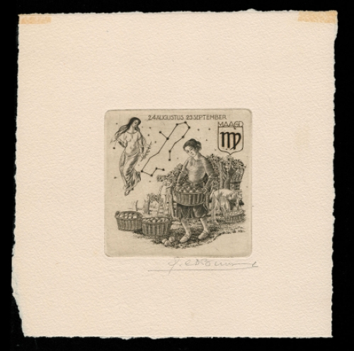 Gravure van de Belgische kunstenaar Gustaaf De Bruyne kopen