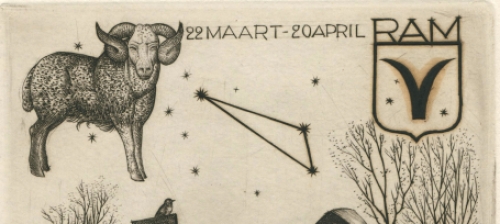 Gravure van de Mechelse kunstenaar Gustaaf De Bruyne