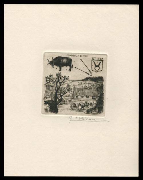 Gravure van de Belgische kunstenaar Gustaaf De Bruyne kopen