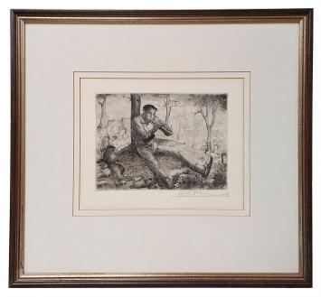 Gravure van de Belgische kunstenaar Gustaaf De Bruyne kopen
