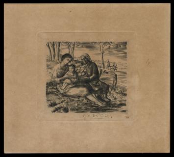 Gravure van de Belgische kunstenaar Gustaaf De Bruyne kopen