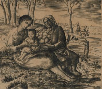 Gravure van de Mechelse kunstenaar Gustaaf De Bruyne