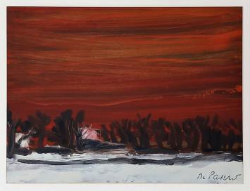 Olieverf van Gabriel De Pauw, winterlandschap